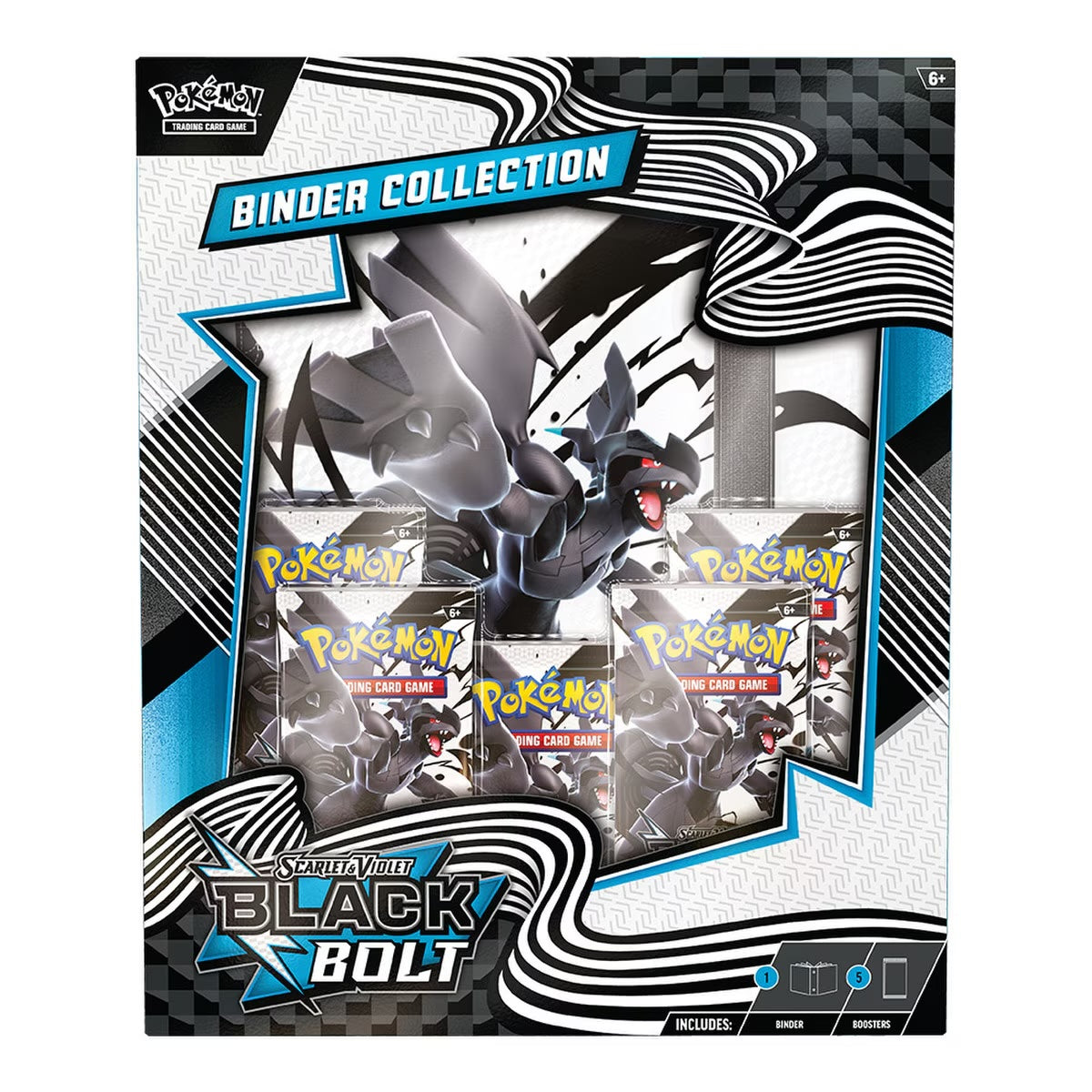 !!!RIP N SHIP ONLY!!!!Pokémon: Scarlet & Violet—Black Bolt Binder Collection