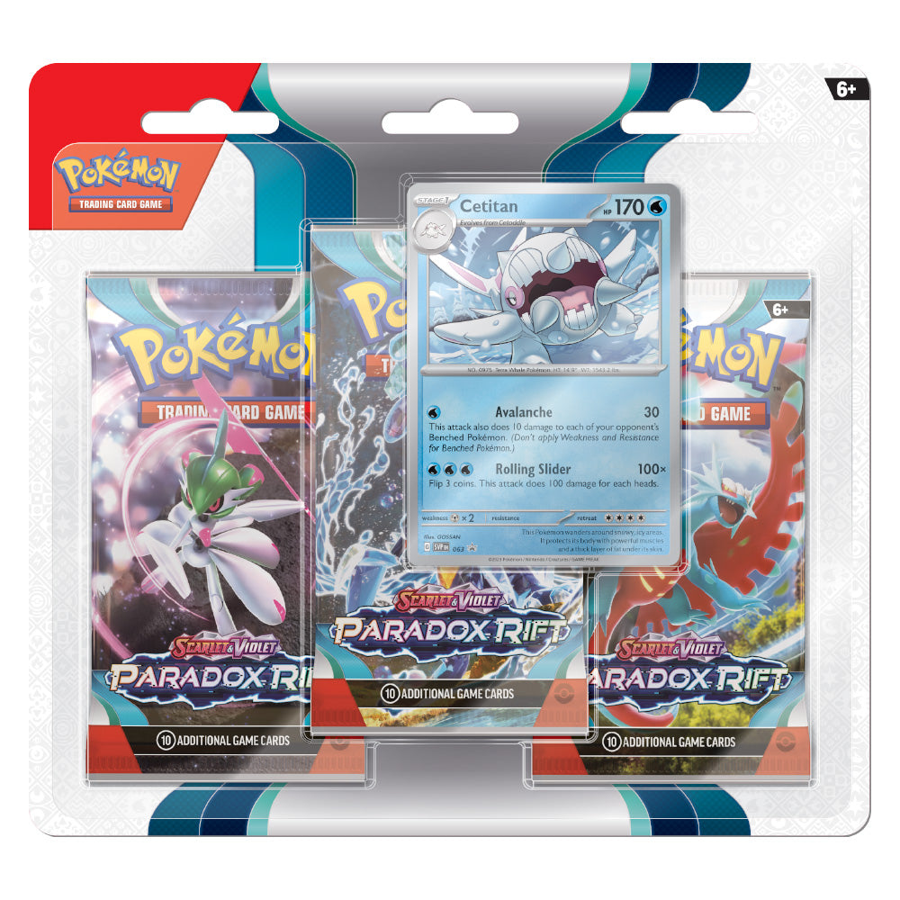 Pokémon: Scarlet & Violet 4: Paradox Rift - 3-pack blister