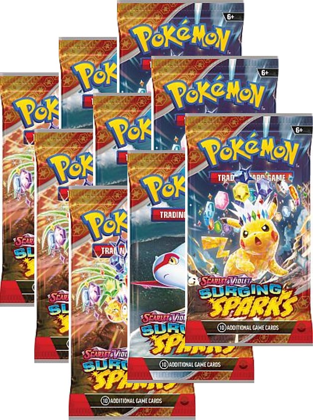 !!! Rip N Ship ONLY !!! Pokémon booster packs X 9