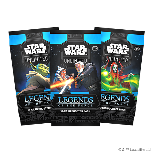 !!RIP N SHIP ONLY!!!STAR WARS: UNLIMITED - 6 X LEGENDS OF THE FORCE BOOSTER PACKS