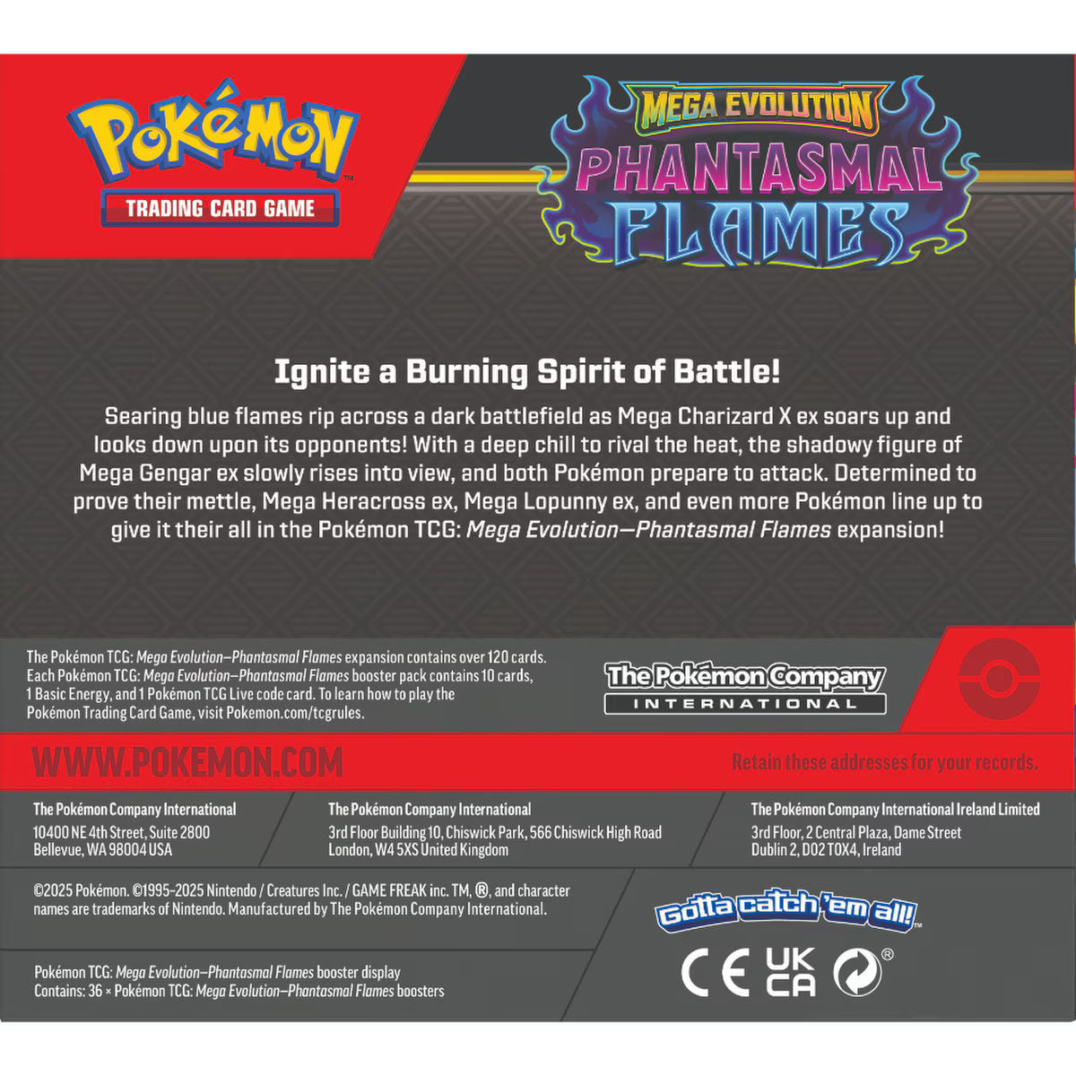 POKÉMON: MEGA EVOLUTION—PHANTASMAL FLAMES - BOOSTER