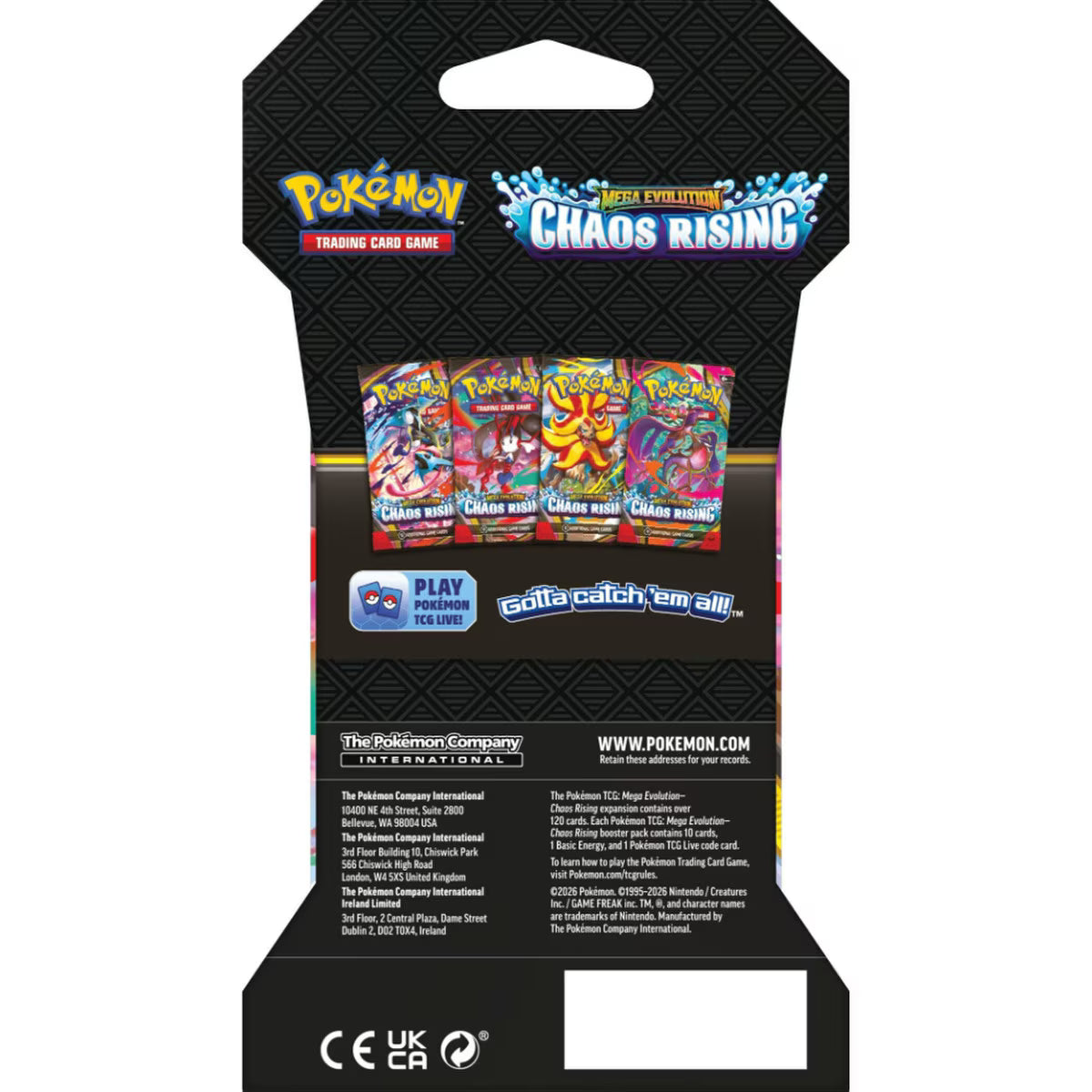 Chaos Rising - Sleeved Booster Pack - Rip N Ship