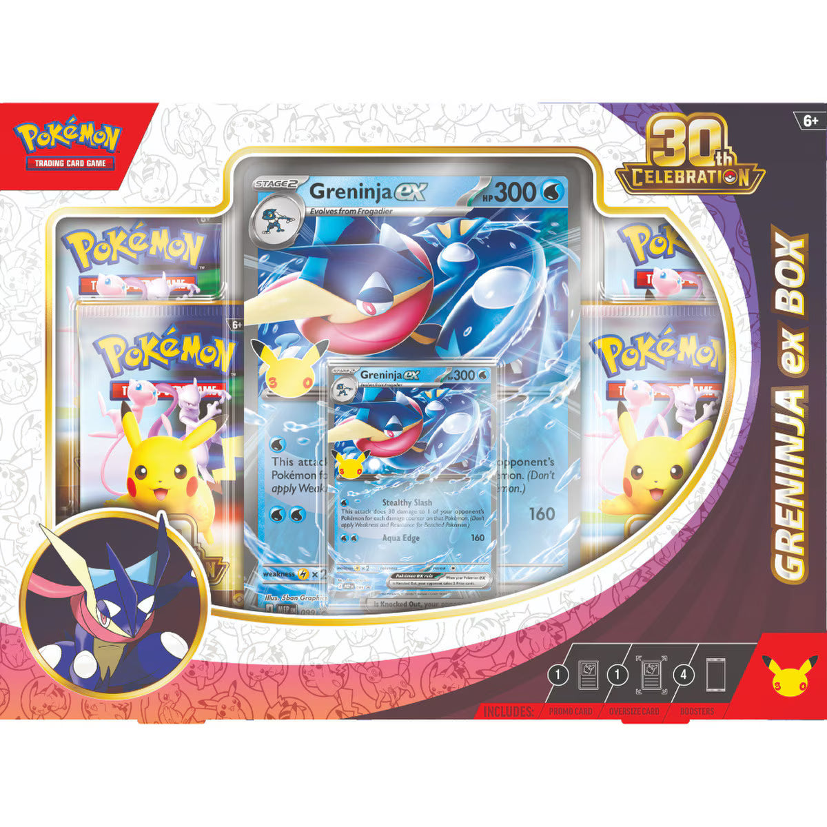 !!!!!RIP N SHIP !!!!!!POKÉMON TCG 30TH CELEBRATION - EX BOX (GRENINJA)