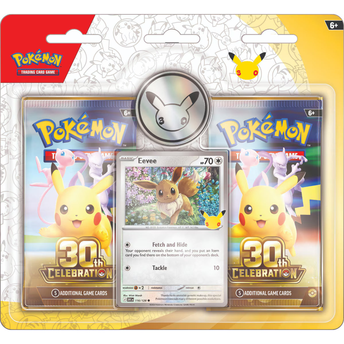 !!!! RIP N SHIP!!!Pokémon TCG 30th Celebration - 2-Pack Blister 3 per person\