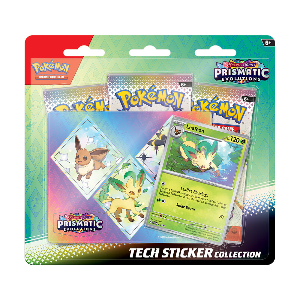 MAX 3 per customer!!!!RIP N SHIP ONLY!!!!!! POKÉMON: SCARLET & VIOLET PRISMATIC EVOLUTIONS: TECH STICKER BLISTER