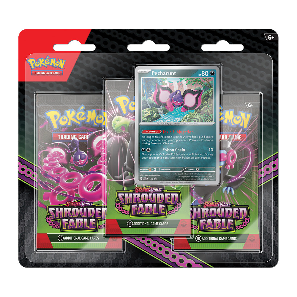 Pokémon: Scarlet &amp; Violet 6.5: Shrouded Fable - 3-Pack Blister