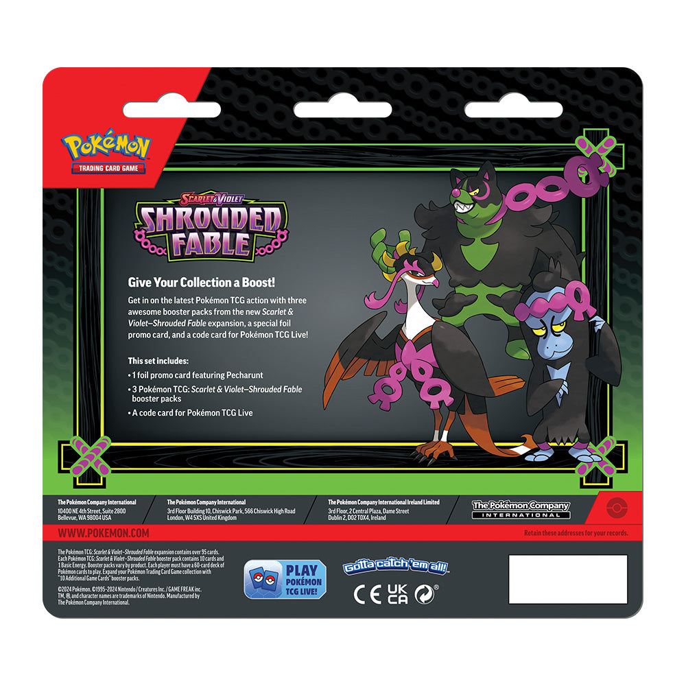 Pokémon: Scarlet &amp; Violet 6.5: Shrouded Fable - 3-Pack Blister