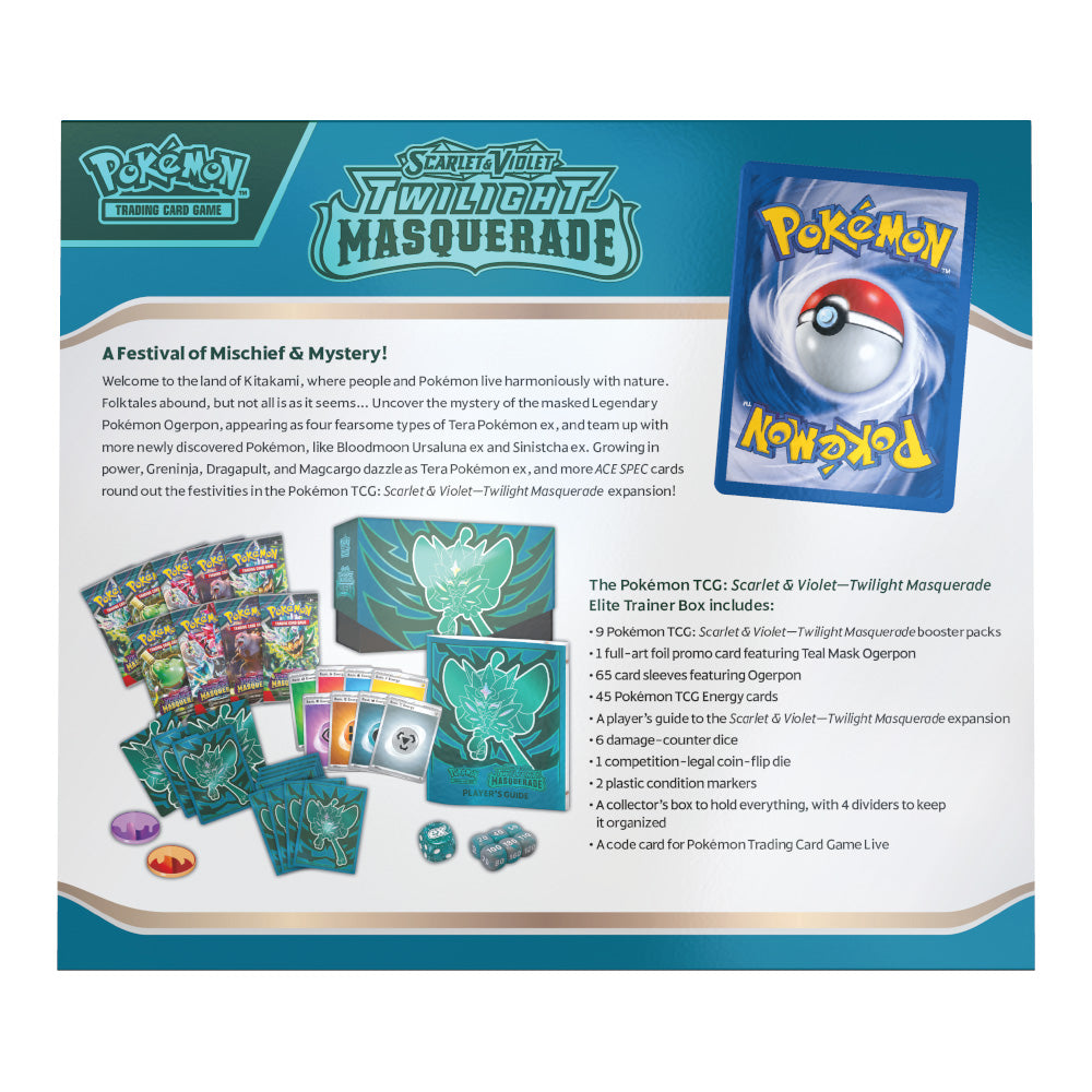 Pokémon: Scarlet & Violet 6 - Twilight Masquerade: Elite Trainer Box