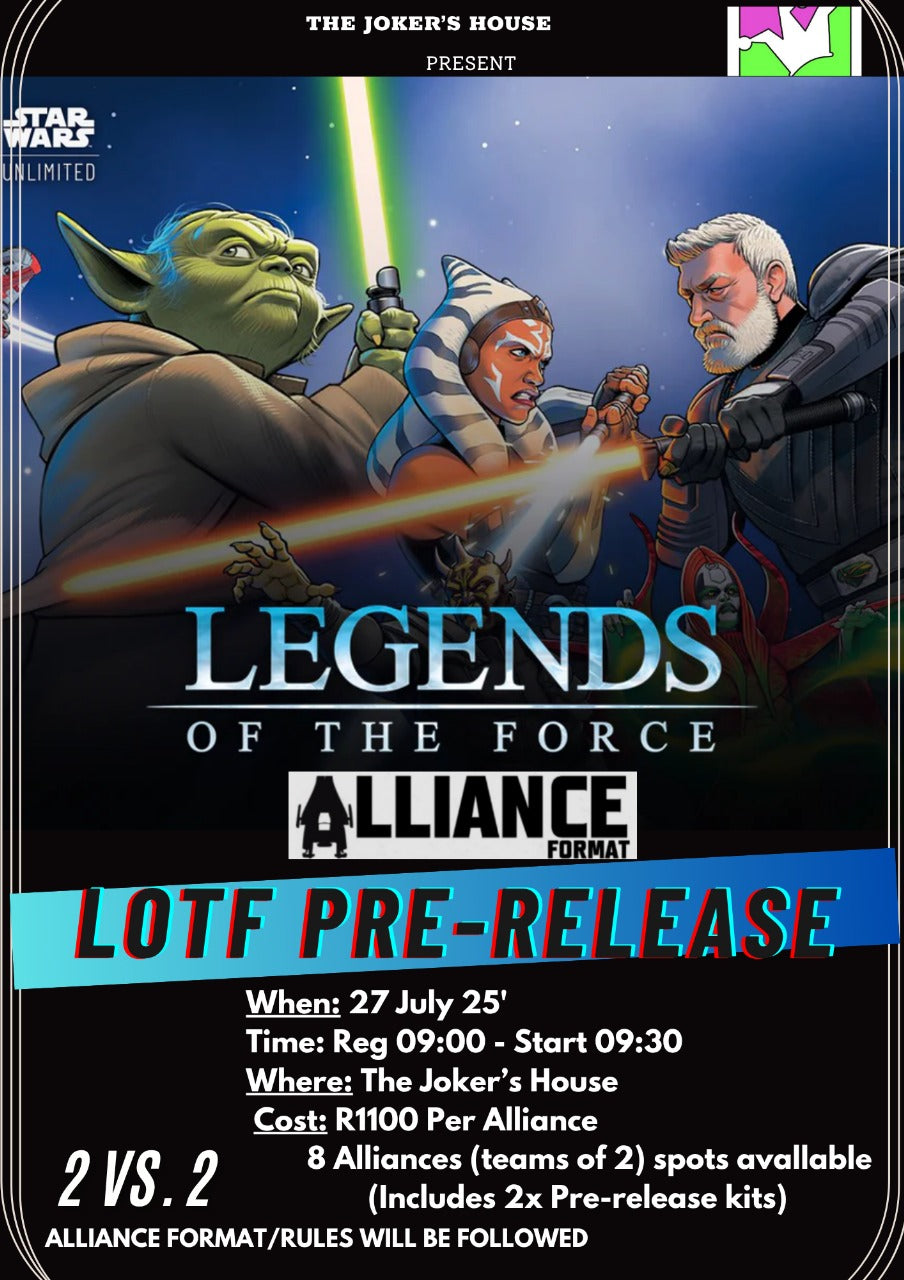 Star Wars Unlimited Pre Release ticket for LOTF Sunday 27th july