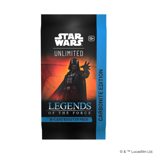 !!!RIP N SHIP ONLY!!STAR WARS: UNLIMITED - LEGENDS OF THE FORCE CARBONITE BOOSTER