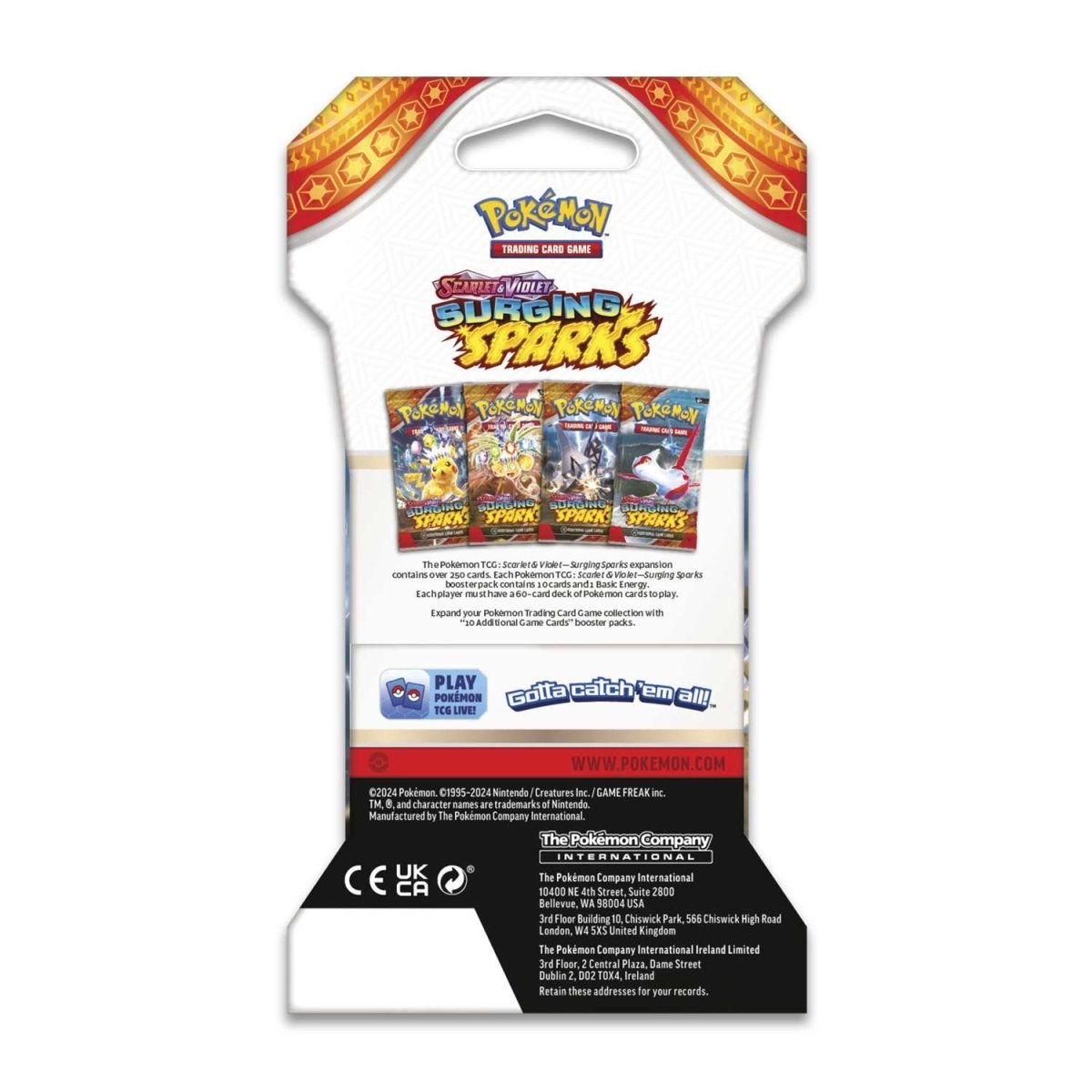 Pokémon TCG: Scarlet Violet - Surging Sparks Sleeved Booster Pack