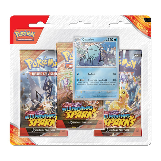 Pokémon TCG: Scarlet Violet - Surging Sparks Three Pack Blister - Quagsire