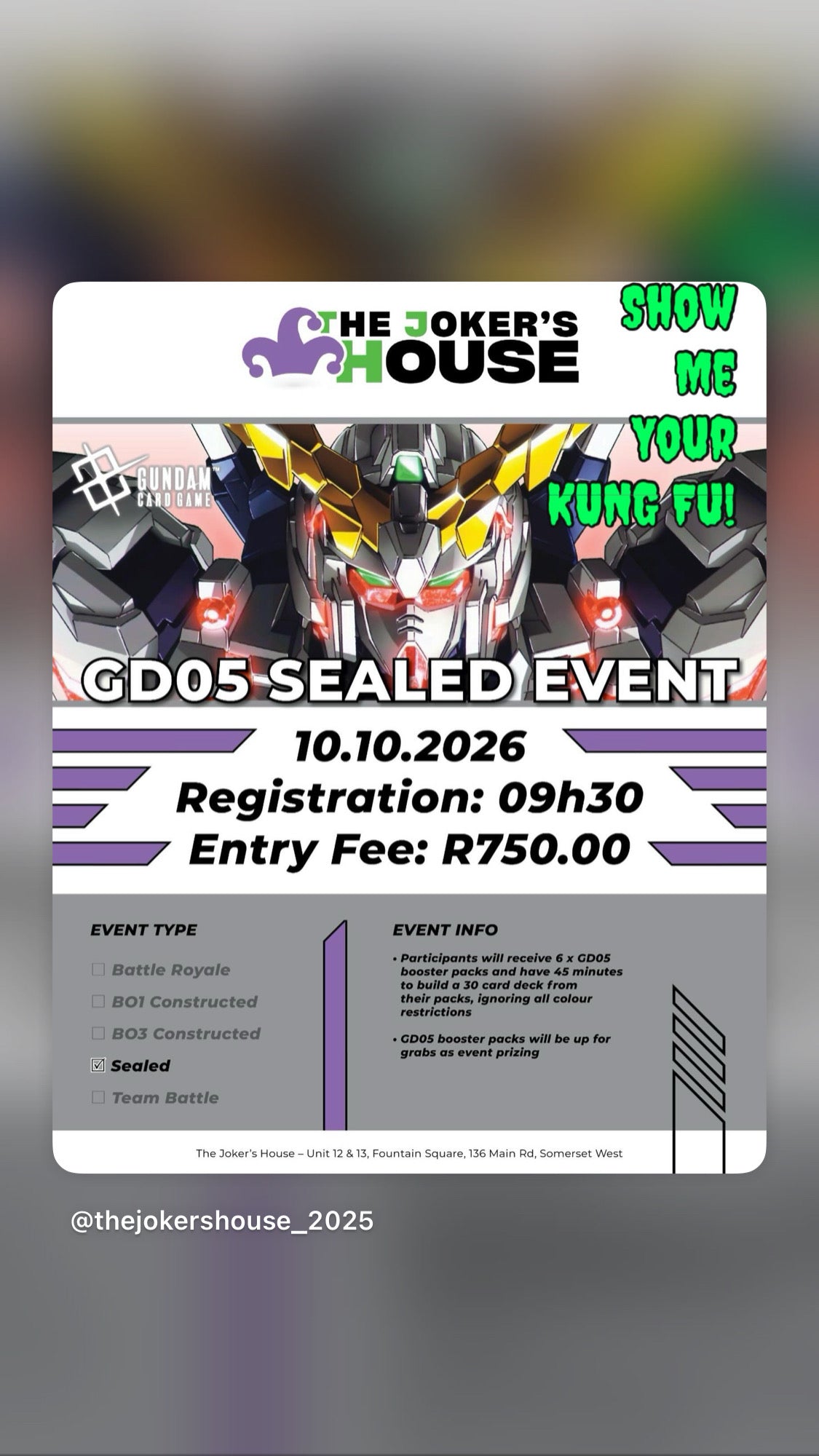 GD05 Sealed Event - The Joker's House